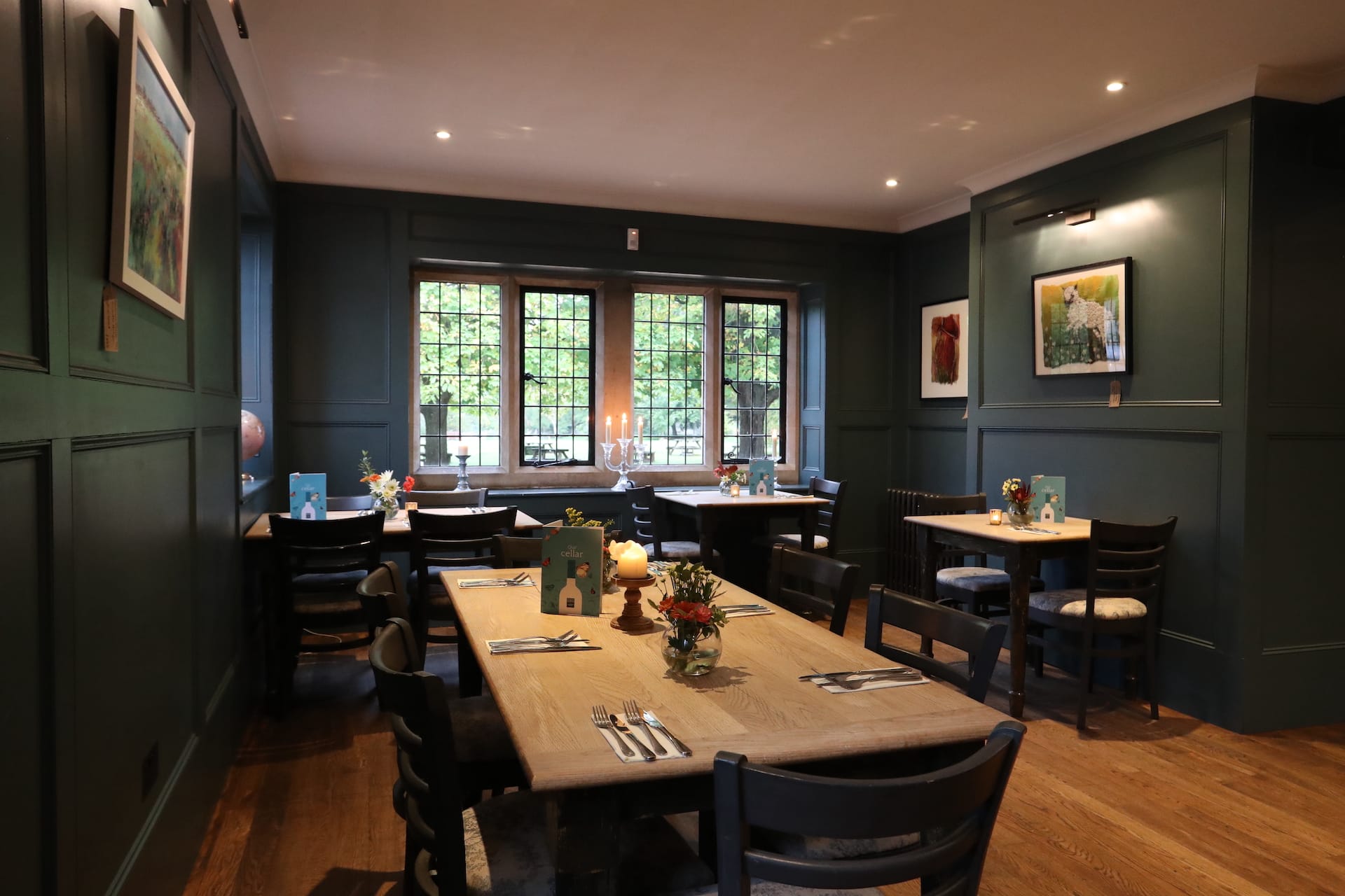 Dining room at the Chequered Skipper
