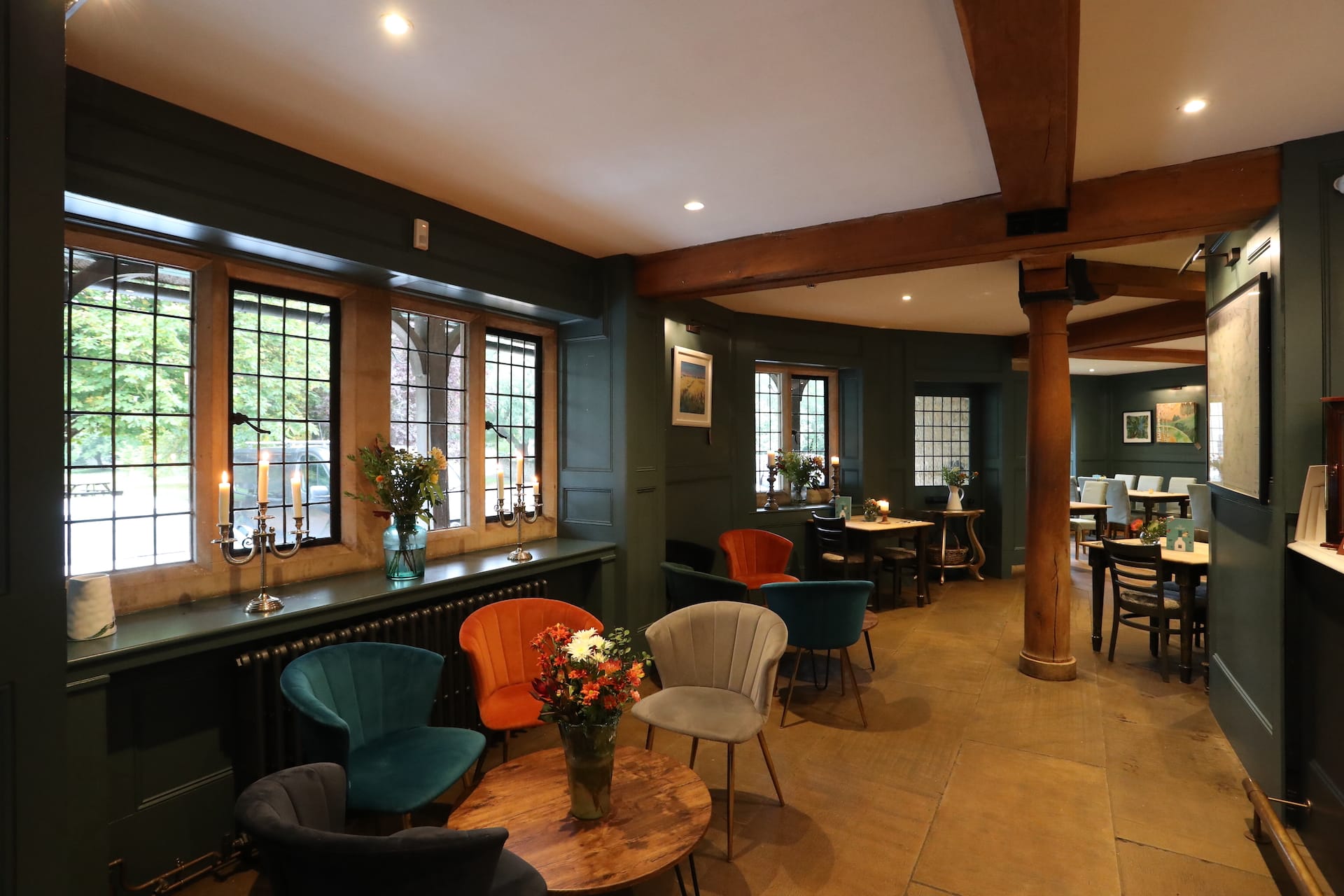 Dining in the bar area